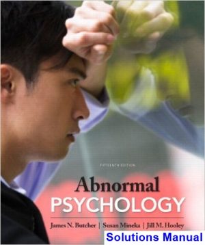 abnormal psychology plus new mypsychlab 15th edition butcher solutions manual