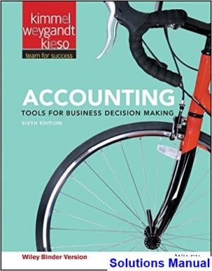 accounting tools business decision making 6th edition kimmel solutions manual