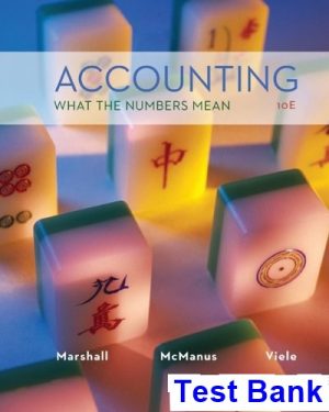 accounting what numbers mean 10th edition marshall test bank