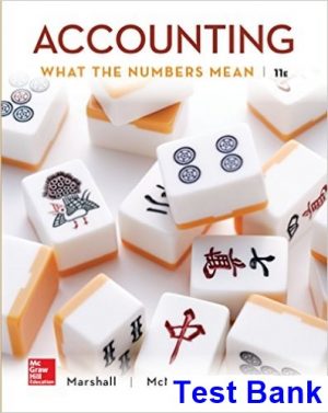 accounting what numbers mean 11th edition marshall test bank