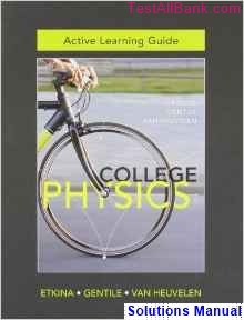 active learning guide 1st edition heuvelen solutions manual