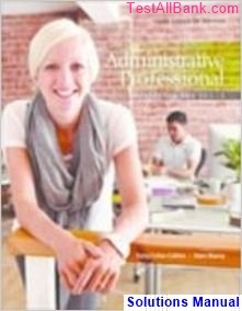 administrative professional procedures skills canadian 3rd edition fulton calkins solutions manual