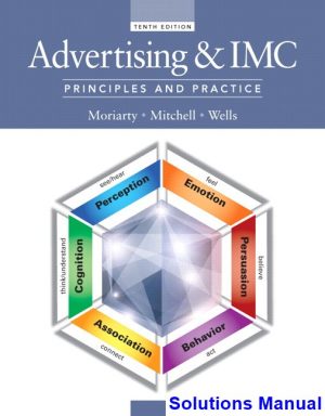 advertising imc principles practice 10th edition moriarty solutions manual
