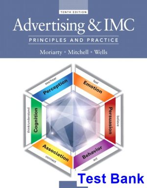 advertising imc principles practice 10th edition moriarty test bank