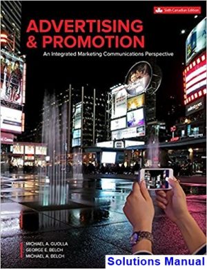 advertising promotion canadian 6th edition guolla solutions manual