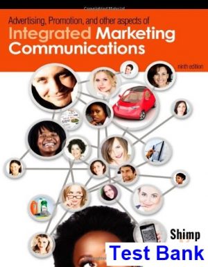 advertising promotion other aspects integrated marketing communications 9th edition shimp test bank