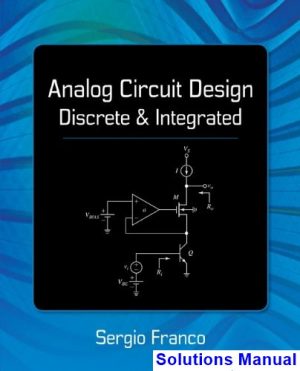 analog circuit design discrete integrated 1st edition franco solutions manual