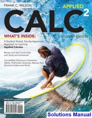 applied calc 2nd edition frank wilson solutions manual