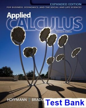 applied calculus business economics social life sciences 11th edition hoffmann test bank