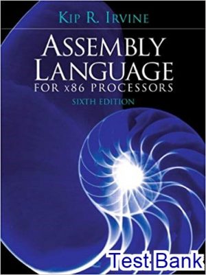 assembly language for x86 processors 6th edition irvine test bank