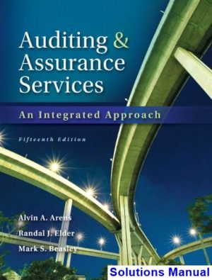 auditing assurance services 15th edition arens solutions manual