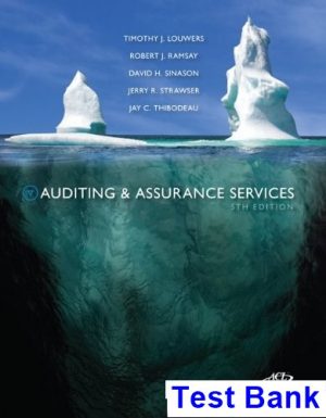 auditing assurance services 5th edition louwers test bank