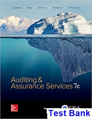 auditing assurance services 7th edition louwers test bank