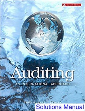 auditing canadian 7th edition smieliauskas solutions manual