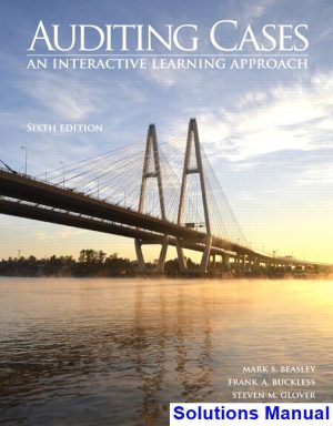 auditing cases interactive learning approach 6th edition beasley solutions manual