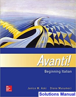 avanti beginning italian 4th edition aski solutions manual