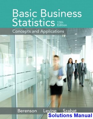 basic business statistics 13th edition berenson solutions manual