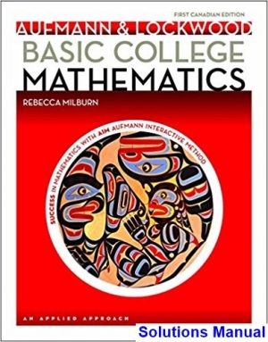 basic college mathematics applied approach canadian 1st edition aufmann solutions manual