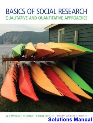 basics social research canadian 3rd edition neuman solutions manual