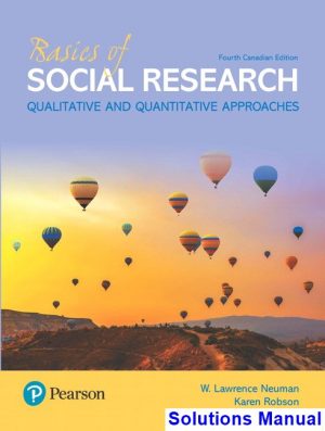 basics social research canadian 4th edition neuman solutions manual