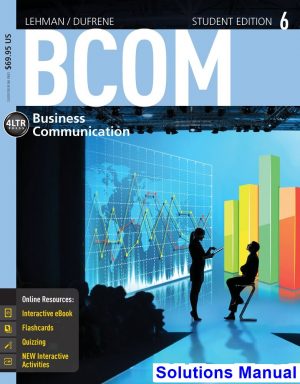 bcom 6 6th edition lehman solutions manual