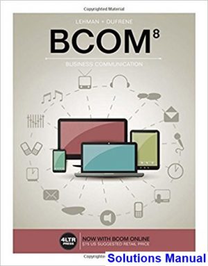 bcom 8th edition lehman solutions manual