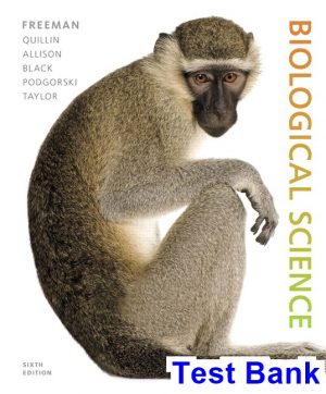 biological science 6th edition freeman test bank
