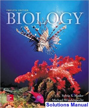 biology 12th edition mader solutions manual
