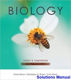 biology today tomorrow without physiology 5th edition starr solutions manual