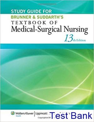 brunner and suddarths textbook of medical surgical nursing 13th edition hinkle test bank