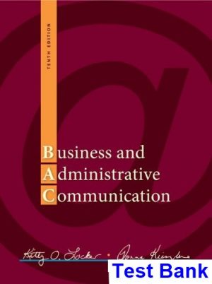 business administrative communication 10th edition locker test bank