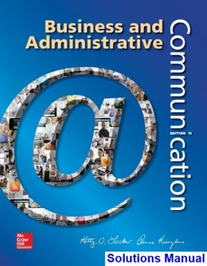 business administrative communication 11th edition locker solutions manual