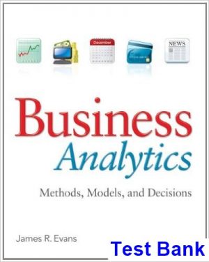 business analytics 1st edition evans test bank