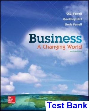 business changing world 10th edition ferrell test bank