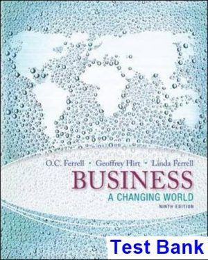 business changing world 9th edition ferrell test bank
