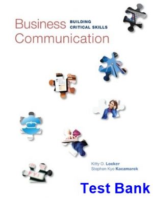 business communication building critical skills 6th edition locker test bank