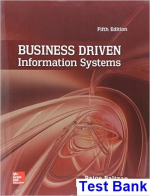 business driven information systems 5th edition baltzan test bank