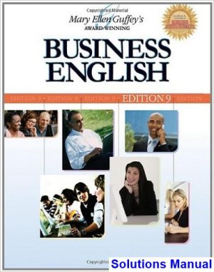 business english 9th edition guffey solutions manual