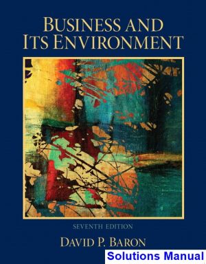business its environment 7th edition baron solutions manual