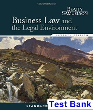 business law legal environment standard edition 7th edition beatty test bank
