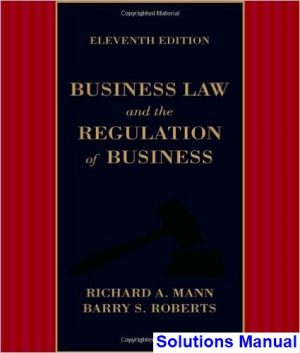 business law regulation business 11th edition mann solutions manual