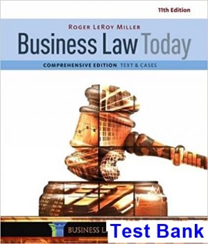 business law today comprehensive 11th edition miller test bank
