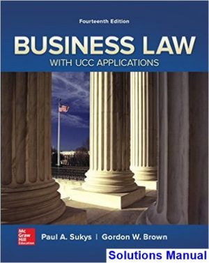 business law ucc applications 14th edition sukys solutions manual
