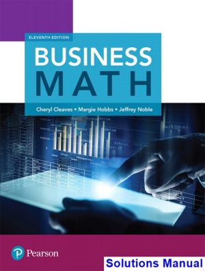 business math 11th edition cleaves solutions manual