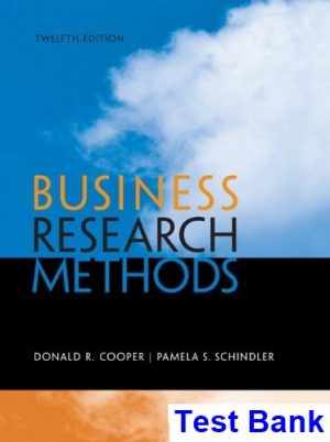 business research methods 12th edition cooper test bank