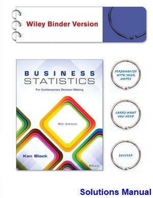 business statistics contemporary decision making 8th edition black solutions manual