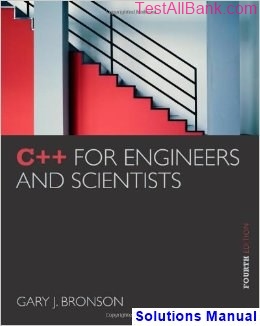 c engineers scientists 4th edition bronson solutions manual