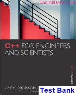 c engineers scientists 4th edition bronson test bank