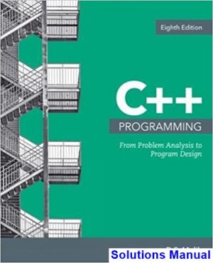 c programming from problem analysis program design 8th edition malik solutions manual