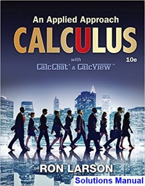 calculus applied approach 10th edition larson solutions manual